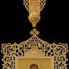 Крест-икона запрестольная №8 выпиловка золочение фото на пластик